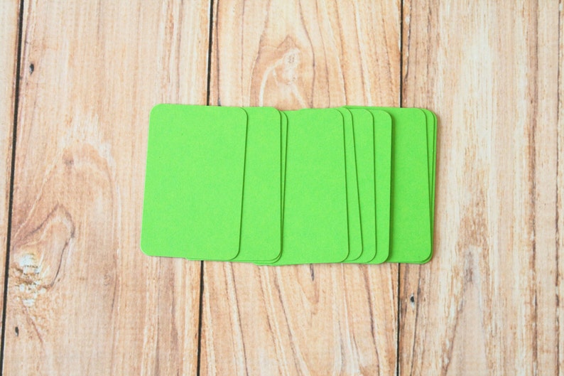 50pc LIME Green Eco Series Business Card Blanks Etsy