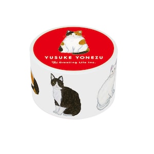 Yusuke Yonezu Cat Washi Tape cute cartoon masking tape