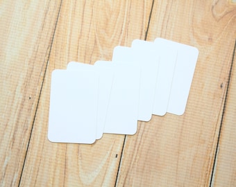 White Colorset recycled business cards