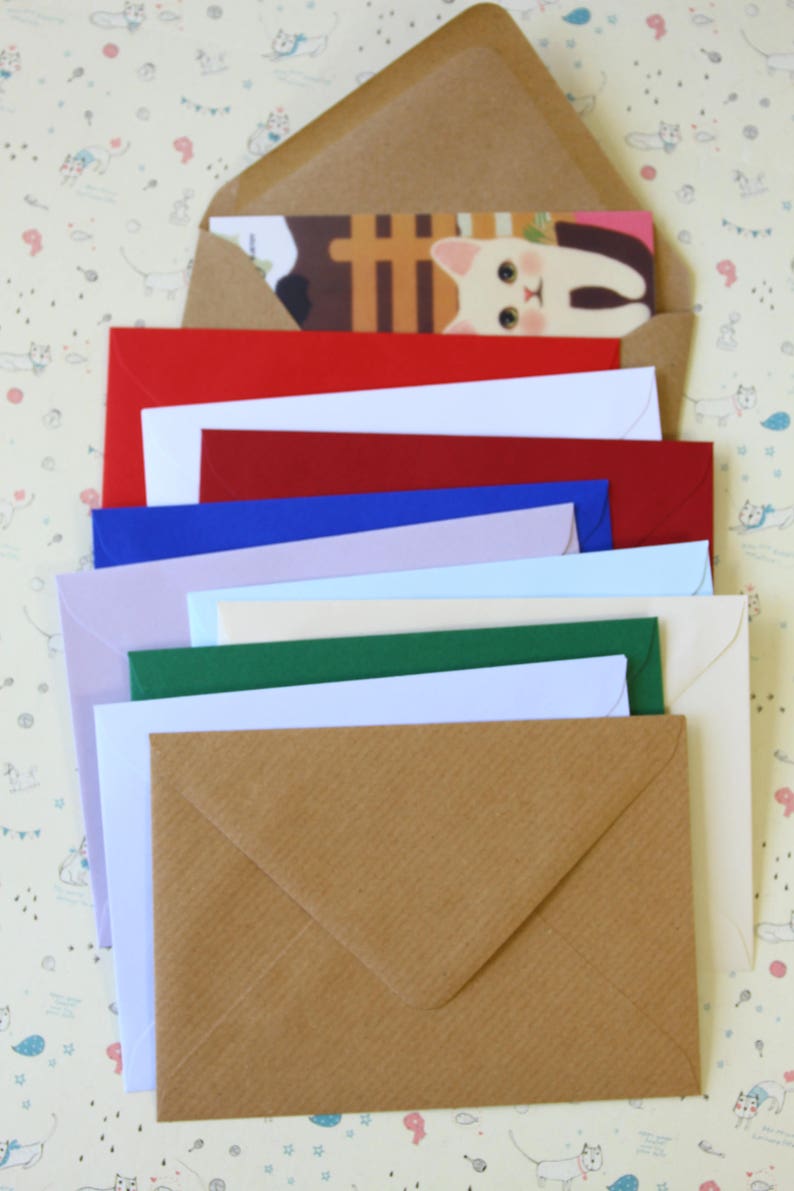 Ribbed Kraft Brown C6 plain envelopes bild 5