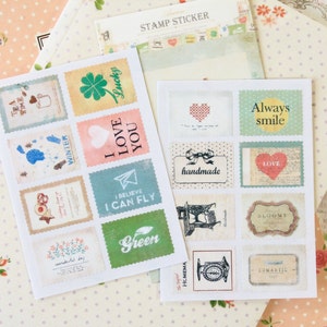 04 Happiness Ancien cartoon stamp stickers