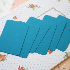 200pc Autumn Mix Colour Business Card Blanks Teal