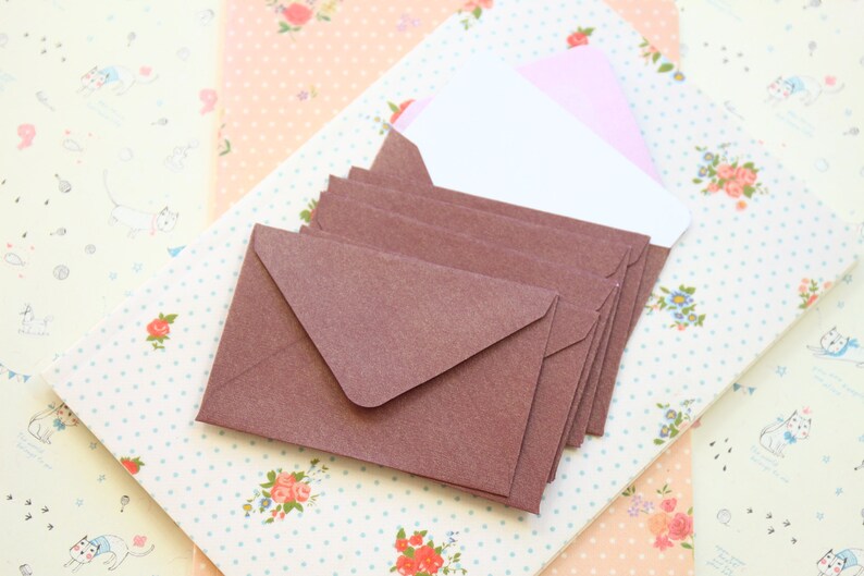 Bronze Ore textured mini envelopes and note cards image 4