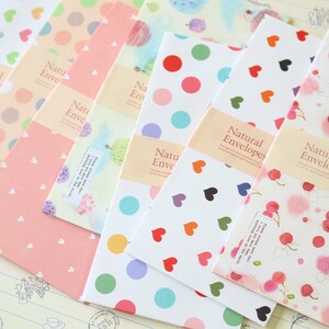 Bright Hearts Natural Pattern Envelopes image 5