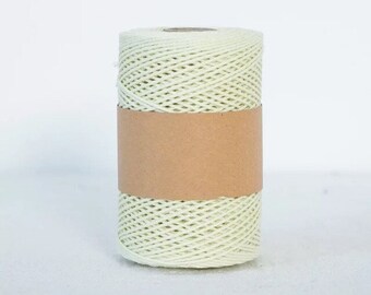 Licorice Yellow Weijie cotton macrame cord twine 200m