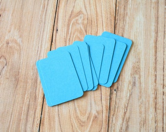 Aquamarine Blue Colorset recycled business cards