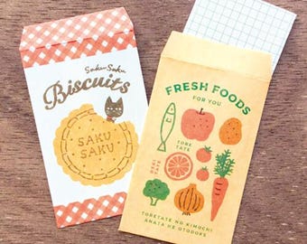 Biscuit Marche Mini Letter Set cartoon writing paper & envelopes set
