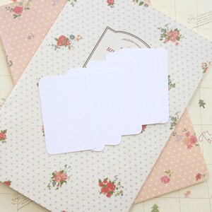 Cotton White Craft Style colour handmade blank business cards image 4