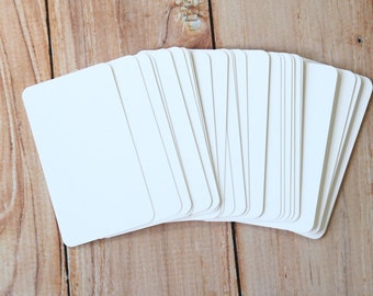 50pc Elegant LINEN White Lakeland Series Business Card Blanks