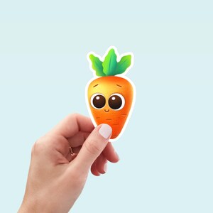 Bonita pegatina de zanahoria vegetal para decoración de habitación, cocina, decoración de pared de granja, regalo para profesores, material escolar, diseño naranja