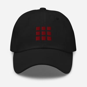 Embroidered Silent Hill 2 Red Squares Save Point Dad Hat Cap