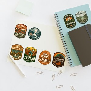 Sapphic National Park Sticker Sheets, LGBTQ Representation Stickers, Pride Decals, Gay Rights Accessories, Lesbian Visibility Labels image 11