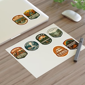 Sapphic National Park Sticker Sheets, LGBTQ Representation Stickers, Pride Decals, Gay Rights Accessories, Lesbian Visibility Labels image 6