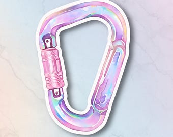 Lesbian Carabiner Stickers, LGBTQ Pride Stickers, Rainbow Sticker Set, Queer Visibility Decals, Gay Pride Accessories