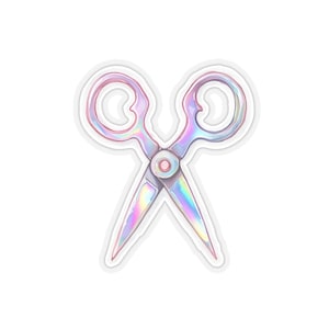 Pegatina de tijeras de arcoíris con el orgullo lésbico, pegatina LGBTQ, calcomanía de derechos de los homosexuales, visibilidad LGBT, representación queer