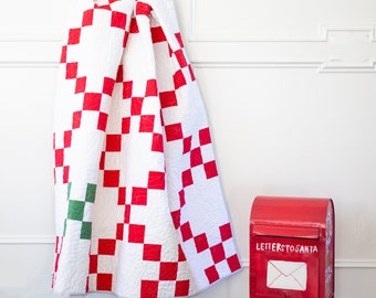 PDF MUSTER--The Holiday Irish Chain Quilt Pattern (Sofortiger Download)
