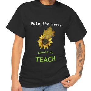 Teacher Appreciation Gift, End of School Year Gift, Nature Lover Tee, Cotton Shirt, Teacher Shirt, Spring Clothing, Cute Gift for Teacher