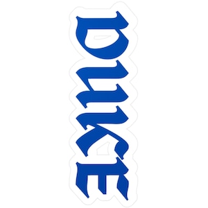 Duke Kiss-Cut Vinyl Decals