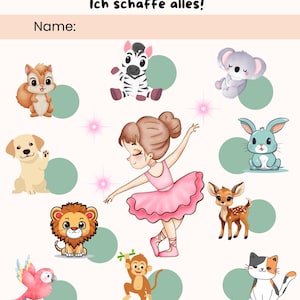 モチベーションを高めるスタンプカード |子供向けのアファメーションカード |素敵なデザイン8個セット