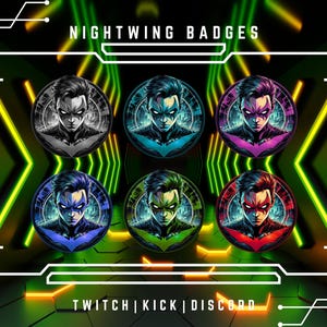 6x Twitch Sub Badges | Bit Badges | Fictional Sub Badges | Kawaii Badges | Anime Badges | Aesthetic Designs | Easy To Upload.