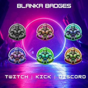 Twitch Anime Subscription Badge | Sub Badges For Twitch, Discord, And YouTube | Art For Streamers | Character Sub Badges |