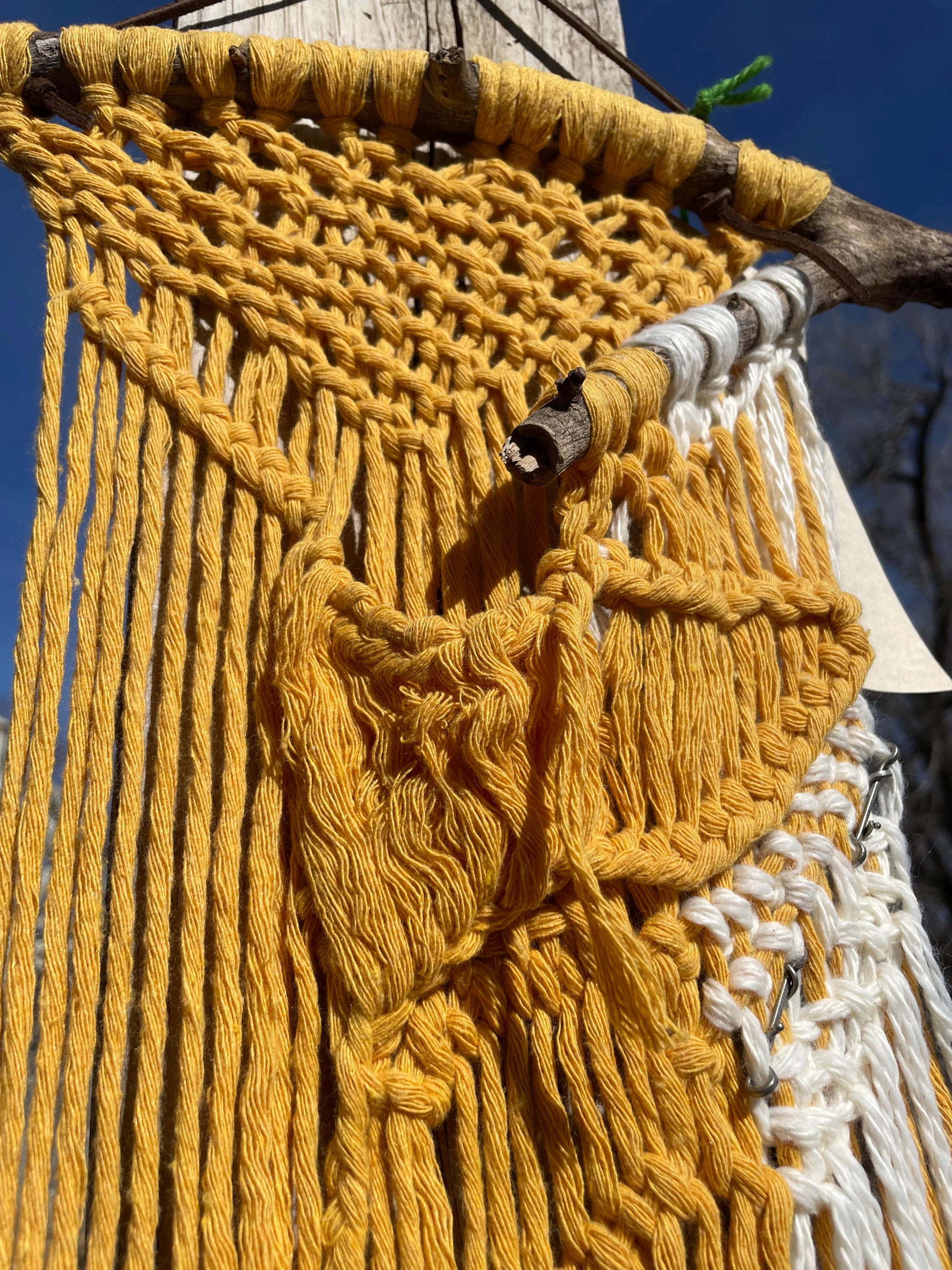 Macrame: ‘lemon Wall Pockets’ - Etsy