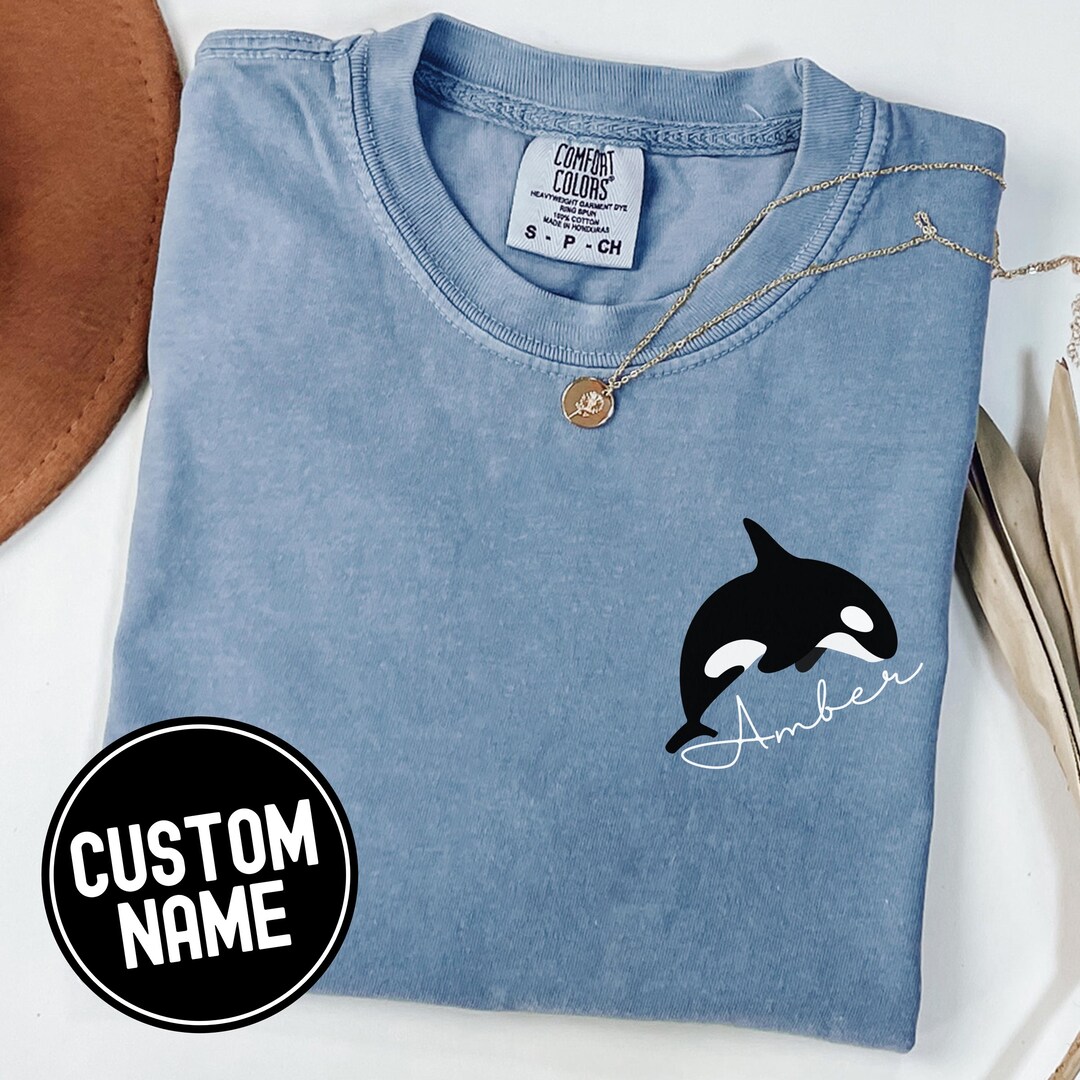 Custom Orca Whale Shirt Personalized Orca Tee Ocean Animal Tshirt Cute ...