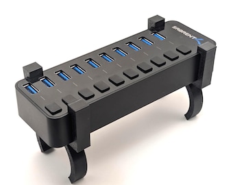 Tube Rig Mount Clips for SABRENT HB-BU10 USB Hub