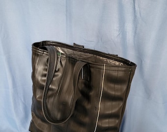Classic Tote - a durable rubber tote bag made from upcycled bike inner tube