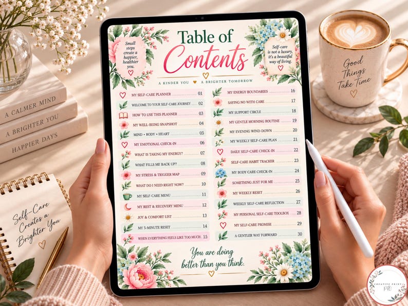 30 Self Care Planner for Women , Wellness Planner , Mental Health ...