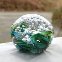 Paperweight/ornament With Tree, and Stream in Epoxy Resin Art - Etsy