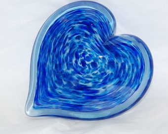 Blue Glass Heart