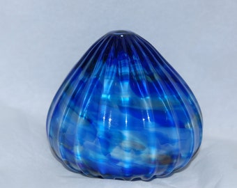 Glass Sea Urchin in Blue