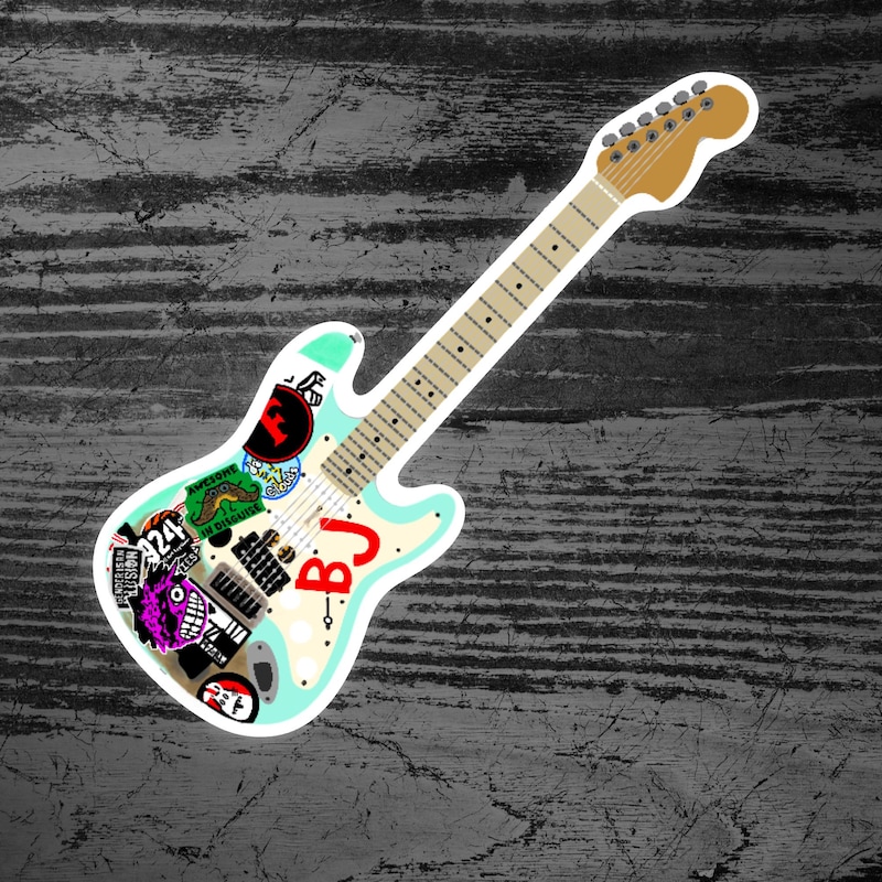 Guitar Sticker Green Day - Etsy