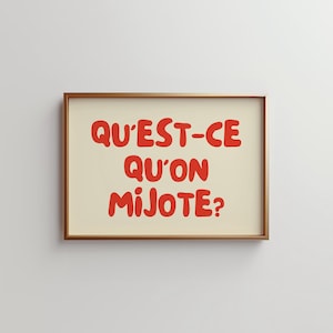 French Cuisine Poster: Vintage Kitchen Wall Art (Digital Download)