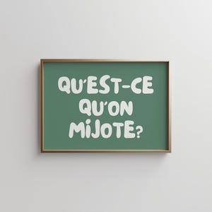 French Kitchen Print: Vintage Retro Wall Art (Digital Download)