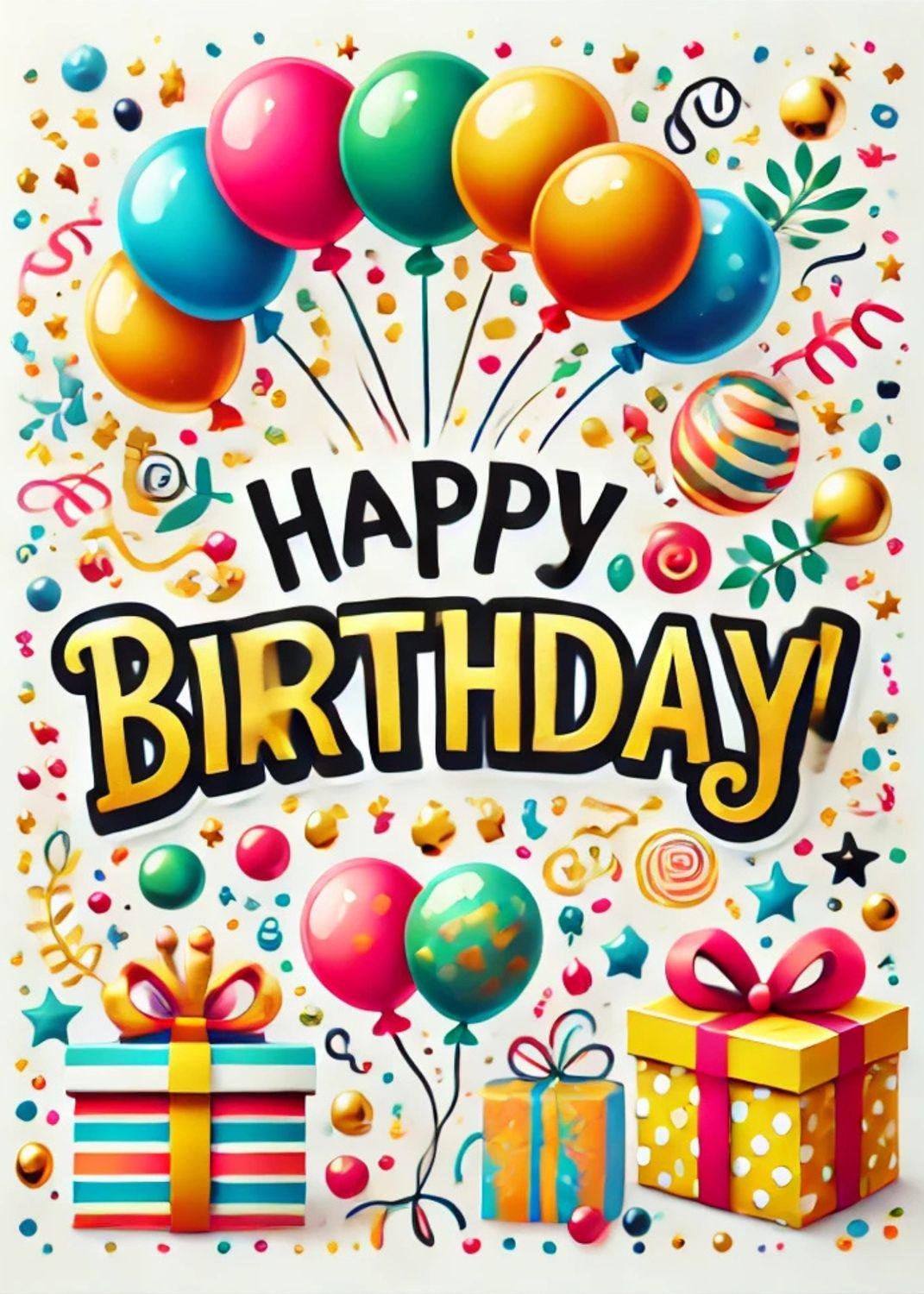 Happy Birthday, Printable, Digital Download Available in JPG