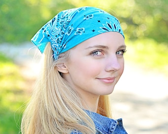 Retro Floral2 Unisex Handkerchief Square Scarf Turban Headgear Shawl Headband