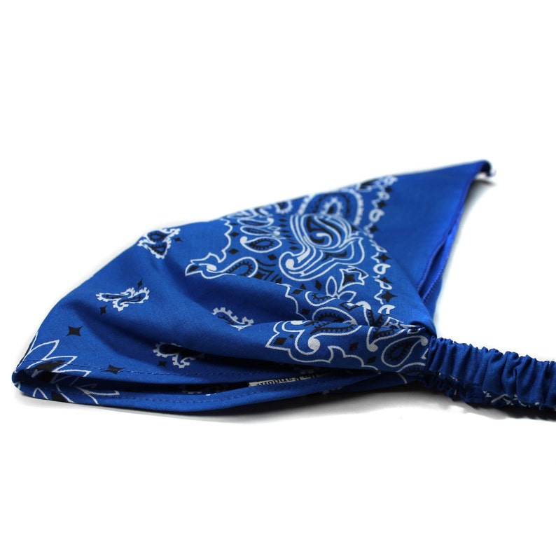 Triangle Kerchief Royal Blue Kerchief Royal Blue Head Scarf Etsy