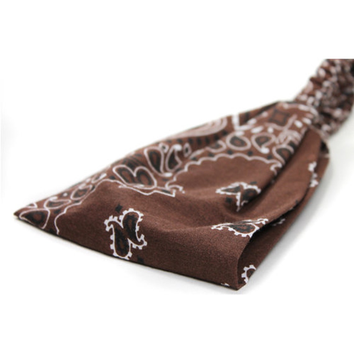 Men's Brown Bandana Headband Brown Bandanna Head Scarf Etsy