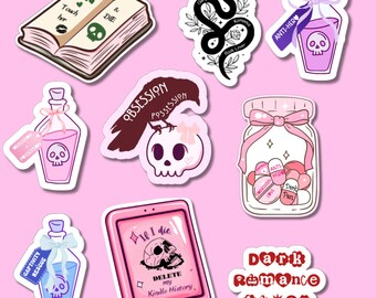 Dark Romance Book Lover Stickers Mystery Pack