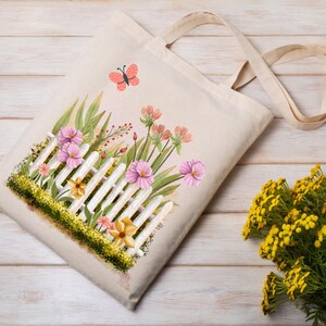 Gedruckte Canvas-Einkaufstasche, Canvas-Einkaufstasche, bedruckte Einkaufstasche, Lustige Tragetasche, Einkaufstasche, Strandtasche, Geschenk zum Muttertag