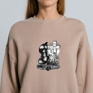 Felpa ricamata personalizzata, regalo per neomamma e neopapà, girocollo ricamato personalizzato, felpa est. mamma e papà