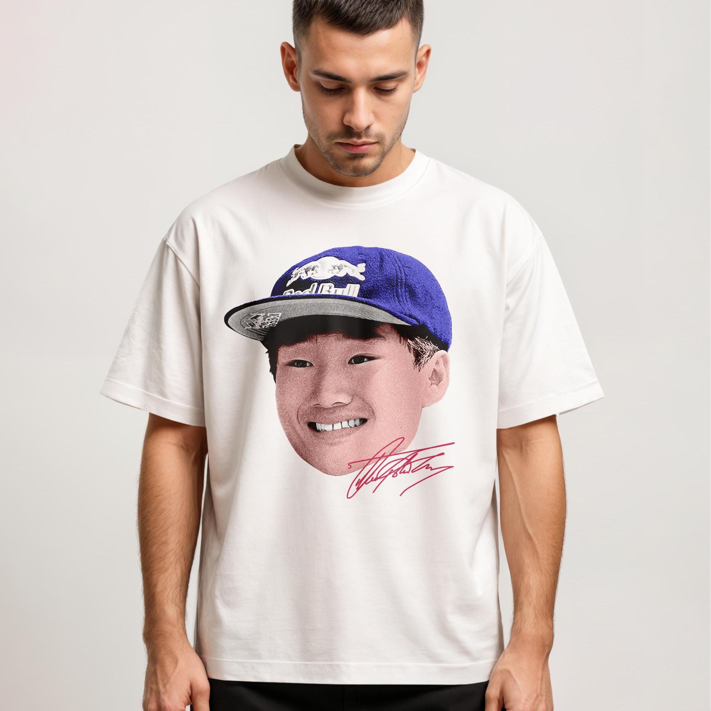 角田裕毅選手サイン入りビッグヘッドTシャツ | おもしろレッドブルF1