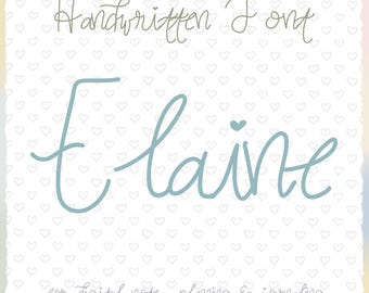 Elaine Font: .otf File for Procreate (Digital Download)