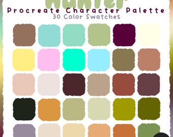 Hunter Procreate Character Palette