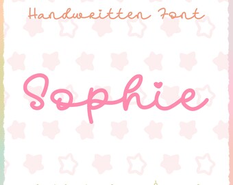 Sophie Font: .otf File for Procreate (Digital Download)