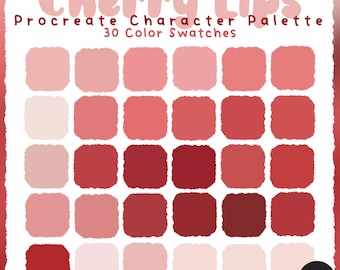 Cherry Lips Procreate Character Palette