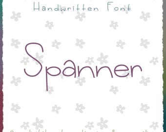Spanner Font: .otf File for Procreate (Digital Download)