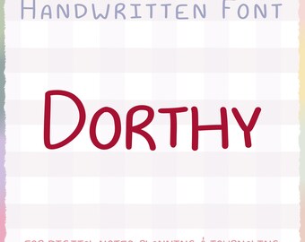 Dorothy Font: .otf File for Procreate (Digital Download)